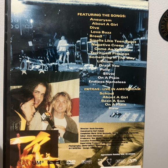 Nirvana live tonight sold out dvd,  with info page and a Nirvana Ring tone add. - Picture 7 of 10